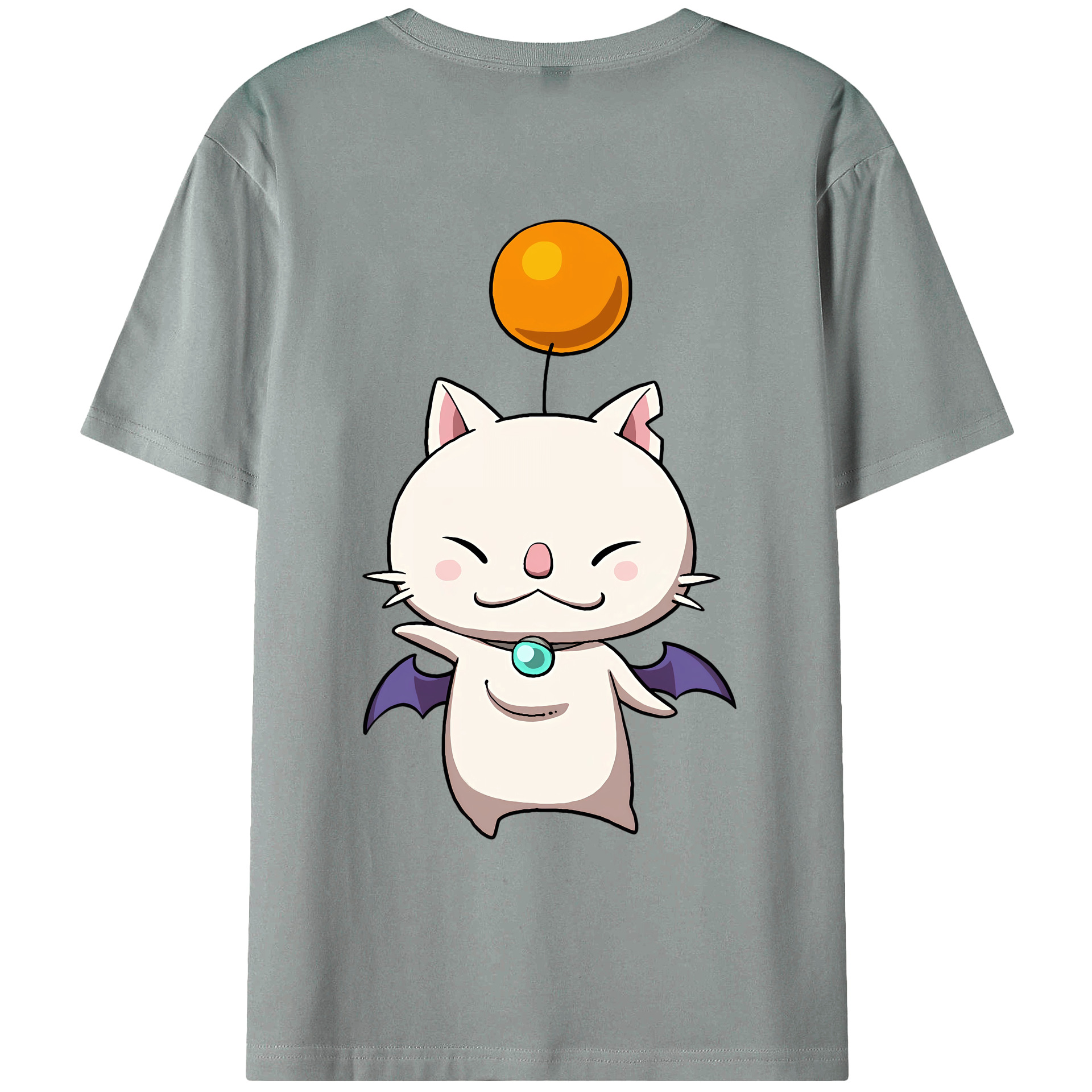 （画像用） 妖怪ウォッチ Yo-kai Watch 綿100％ メンズ半袖Tシャツ（バックプリント） 通気性